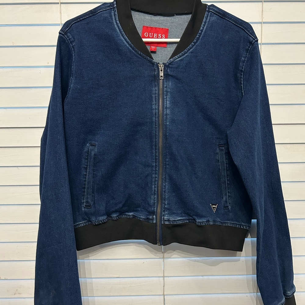 Guess Denim Jacket with Red Label